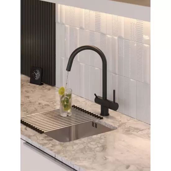 CAREN bateria kuchenna trójdrożna stalowa nano pure carbon